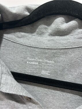 Fresh Clean Threads Heather Gray Polo - X-Large